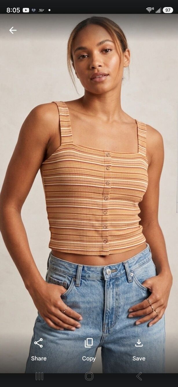 New American Eagle Soft & Sexy Ribbed Tank Top Bundle Size Medium - 3 Pack